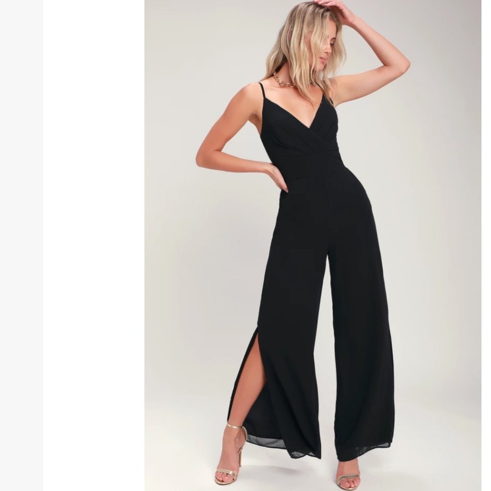 NWT Lulu's Black Jumpsuit